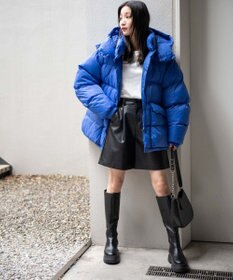 WEGO カラーナイロンパテッドブルゾン