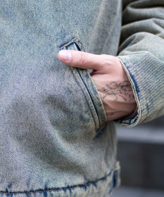 WEGO 【ユニセックス着用ITEM/MLサイズ展開】ワーカーズキルティングZIPジャケット