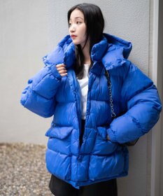 WEGO カラーナイロンパテッドブルゾン