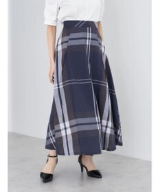 earth music&ecology ＢＩＧチェックフレアスカート