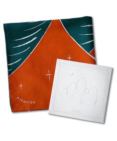 nitorito 【UNISEX】ギフトパッケージ&ステッカー付 白馬 ハンカチ スカーフ