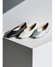 AMERICAN HOLIC 【整履き】切り替えスクエアフラットパンプス