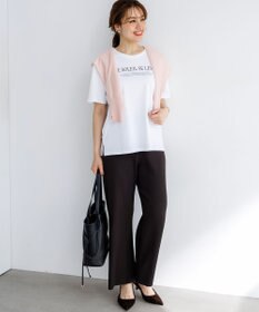 23区 L 【Lサイズ限定】レーヨンポリエステルストレッチ ニット パンツ