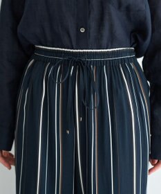 YECCA VECCA アートプリントスリットワイドパンツ