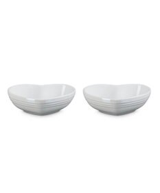 YAMATO テーブル＆キッチン 【ル・クルーゼ】ハート・ディッシュ(S)(2個入り)  ホワイトラスター