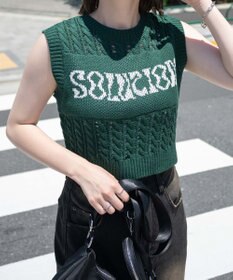 WEGO ロゴケーブルメッシュベスト