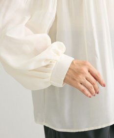 Green Parks マジョリカプリーツブラウス