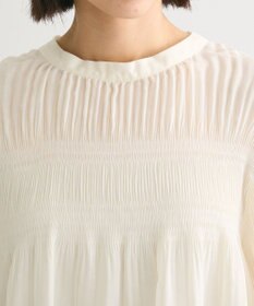 Green Parks マジョリカプリーツブラウス