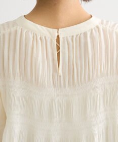 Green Parks マジョリカプリーツブラウス