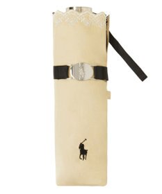 MOONBAT POLO RALPH LAUREN（ポロ ラルフローレン）晴雨兼用日傘 無地 刺繍 遮光率100% 遮熱 UV