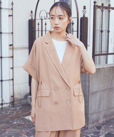 earth music&ecology 半袖サイドドロストジャケット