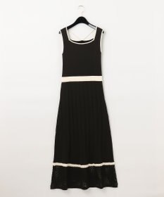 GRACE CONTINENTAL メッシュヘムニットワンピース