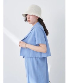 earth music&ecology リサイクルポリエステルブレンドショートシャツ