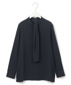 ICB 【WEB限定カラーあり・速乾・洗える】BackSatinAmunzen スカーフタイブラウス