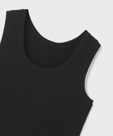 GRACE CONTINENTAL Uネックリブニットトップ