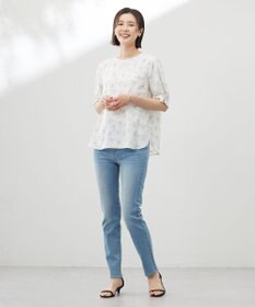 J.PRESS LADIES S 【洗える】BASIC STRETCH DENIM スキニー パンツ