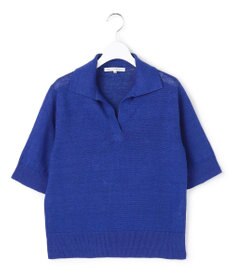 23区 【先行予約】ピュアリネン スキッパー ポロニット