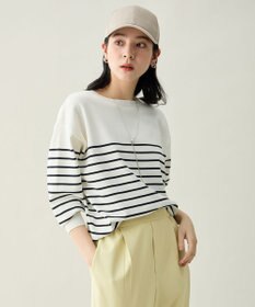 ANY スプリングカラーニットドルマンプルオーバー