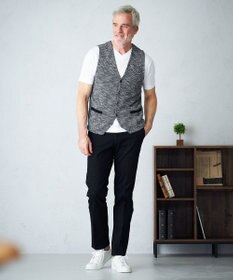 JOSEPH ABBOUD 【清涼感/軽い/洗える】 スラブギマニットベスト