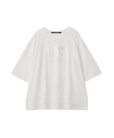 YECCA VECCA 【UVカット】ワイドスリーブ箔プリントTee