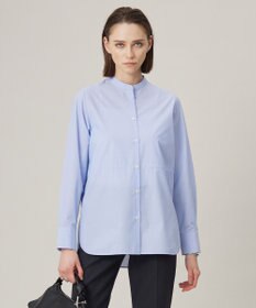 ICB 【洗える】 クリーンブロード バンドカラーシャツ