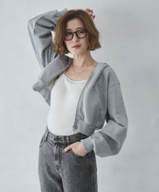 WEGO ショートZIPパーカー