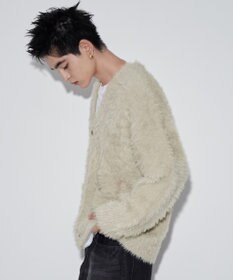 WEGO 【ユニセックス着用ITEM】フェザーカーディガン