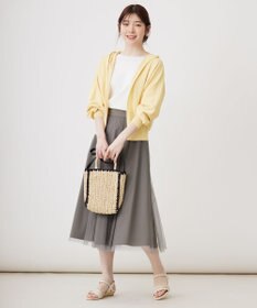 ANY SIS 【接触冷感・UVケア】ニットフーディー カーディガン