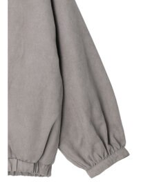 Green Parks スウェード調ギャザーブルゾン