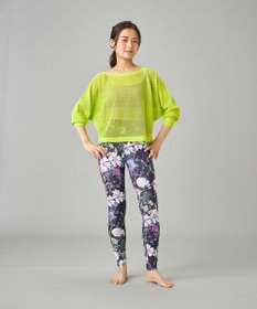 Chacott 【ノーソーイングニット】7分袖メッシュニットTシャツ