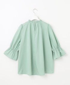 Feroux 【洗える】スタンドネックシャーリング ブラウス