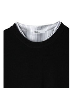 CRAFT STANDARD BOUTIQUE 【洗える】ニットベスト+シャツワンピース-SET