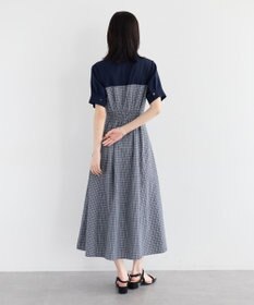 YECCA VECCA ハーフスリーブベアドッキングワンピース