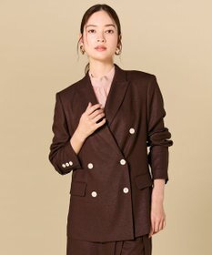 BEIGE， CAROLE / リネンライク ダブルジャケット