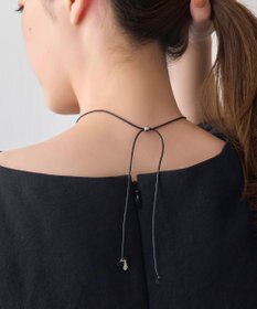 Phoebe 【限定セット】アーバンクロストップコードネックレス×ワンタッチワイドフープミニピアス