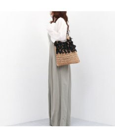 UNBILLION カシュカシュ cachecache / ペーパー手編みリボントート