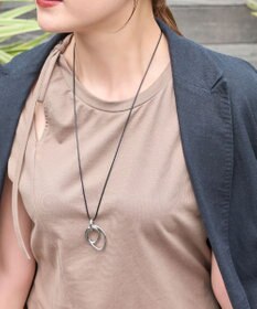 Phoebe 【限定セット】アーバンクロストップコードネックレス×ワンタッチワイドフープミニピアス