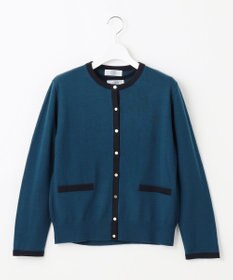 J.PRESS LADIES 【洗える】トリムツイン ニット