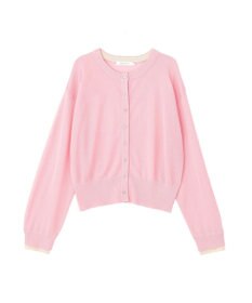 AMERICAN HOLIC シアー配色ニットカーディガン