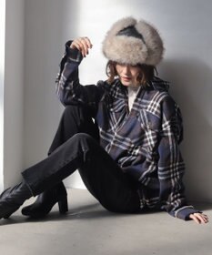 WEGO 【2025年秋冬新作/ユニセックス着用ITEM/SMLサイズ展開】ヘビーネルチェックシャツ（LS）