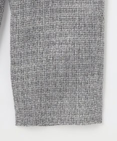 自由区 L 【17号サイズまで展開・カタログ掲載】ライトミックスツィードワイド パンツ