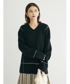 Green Parks ・Ｐｅｔｉｔ　Ｆｌｅｕｒ　Ｖネックラインニットチュニック