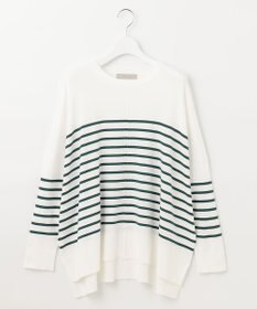 UNFILO 【抗菌防臭】スタイルアップニット　クルーネック