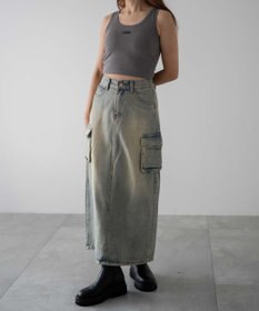 WEGO カーゴデニムスカート