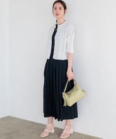 組曲 【先行予約】シアーニット5分袖 カーディガン