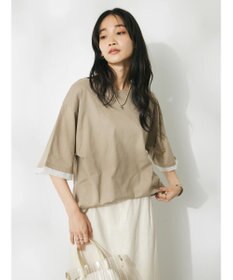 CRAFT STANDARD BOUTIQUE 【ＵＶカット】布帛切り替えプルオーバー