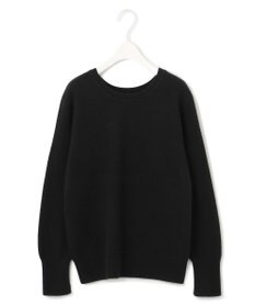 ICB 【CLASSY.1月号掲載・前後着用可能】ピュアカシミヤ バイカラーニット