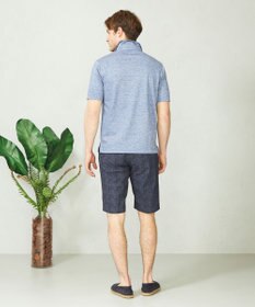 JOSEPH ABBOUD 【吸水速乾】リネンハニカム ポロシャツ