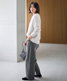 ANY 【洗濯機可】フェザーメッシュニット