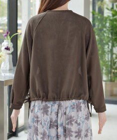 Tiaclasse メッシュジャガードノーカラーブルゾン